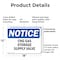Signmission CNG Gas Storage Supply Valve OSHA Notice Sign, Plastic, 18in W x 12in L, 2PK OS-2PACK-NS-P-1218-L-10692 - alternate 4